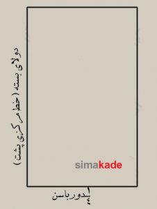 رسم کادر بالاتنه قسمت پشت